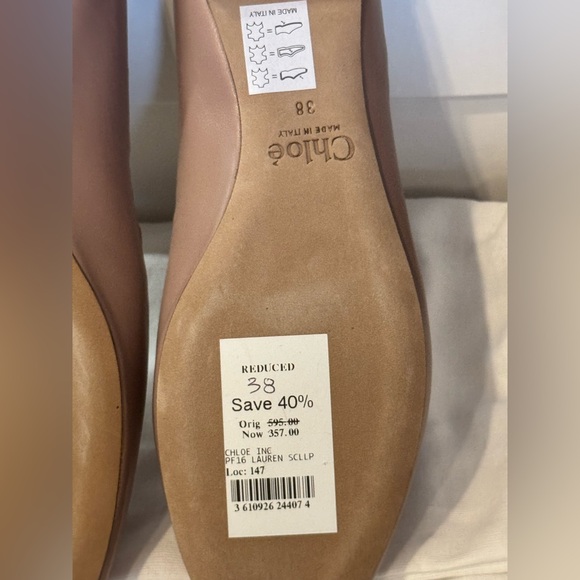 CHLOE Lauren Ballerina Flats in Pink Tea (Size 38) - Picture 7 of 12